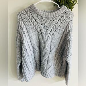 Aerie small grey sweater runs big chunky